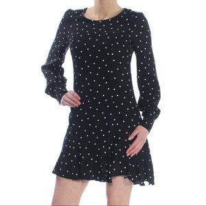 Bar III Ruffle Hem Polka Dot Dress Size 0